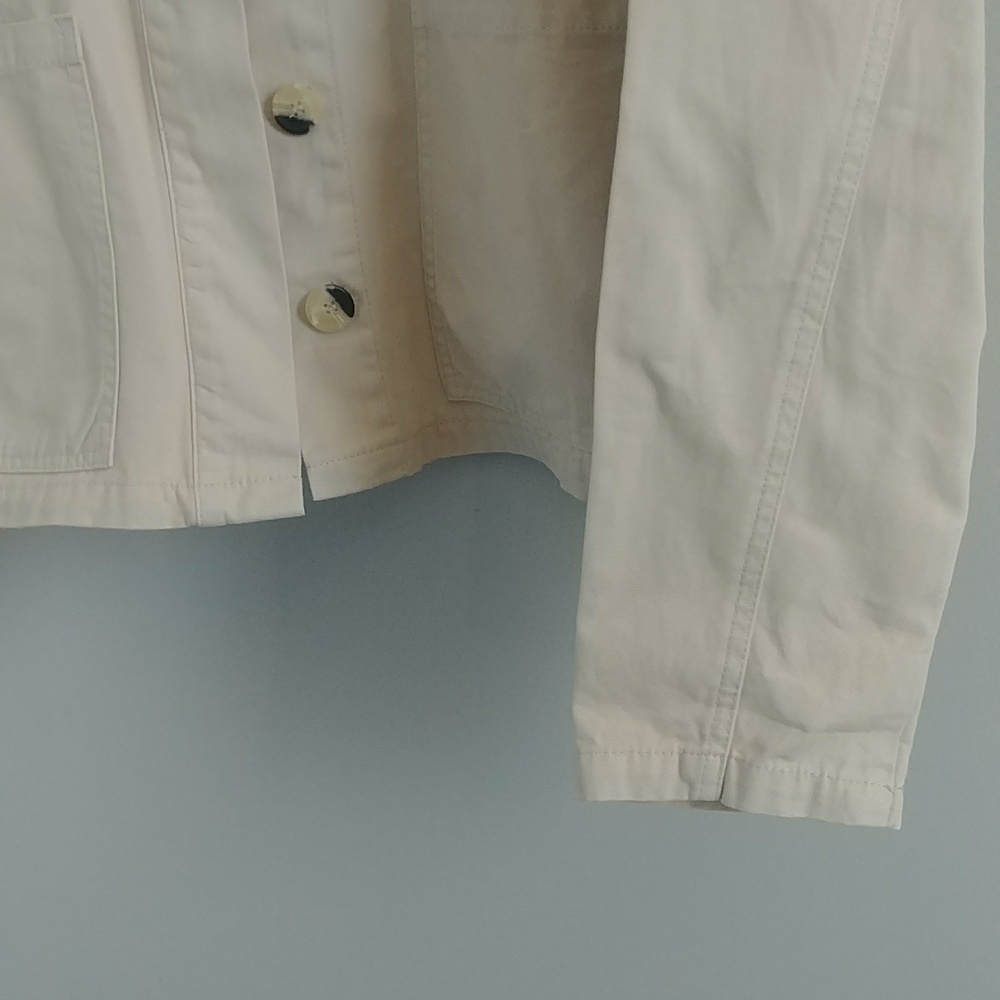 A.N.A Cropped Button Front Tan Jacket - Picture 4 of 8